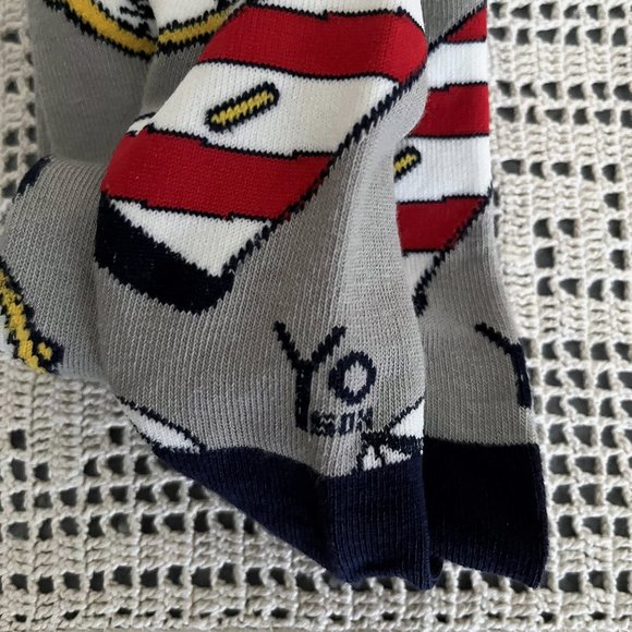 NEW with tags YoSox grey, red, navy, white & yellow socks men’s size 7-12 rare - Picture 5 of 9